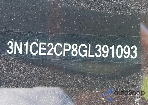 2016 Nissan Versa Note S (Sr)/S Plus/Sl/Sr/Sv из США, поврежденный, VIN 3N1CE2CP8GL391093